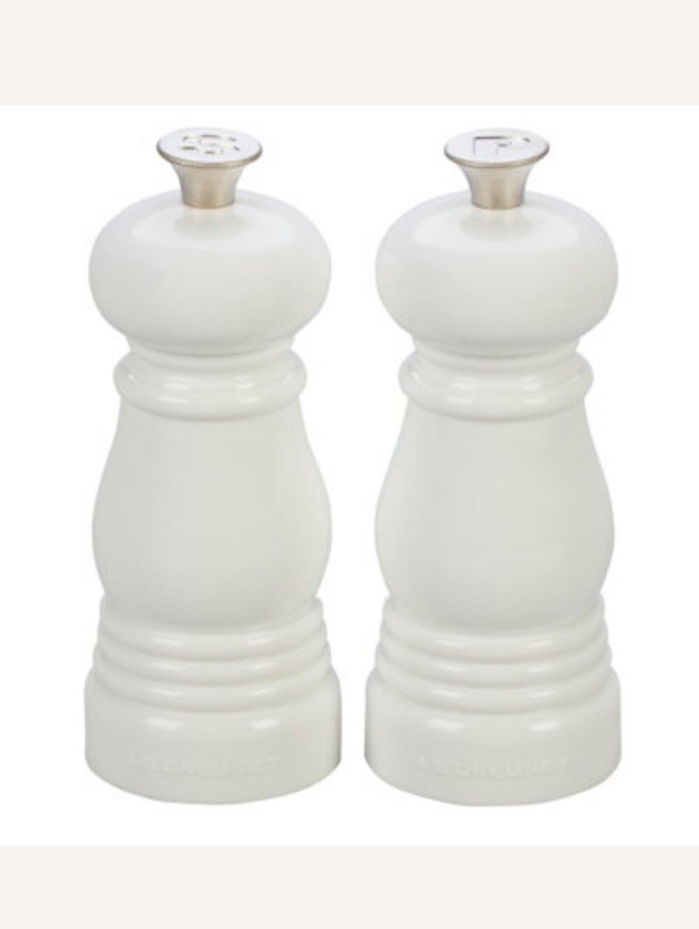 Le Creuset White Salt & Pepper Mill Set | Ceramic Grinders